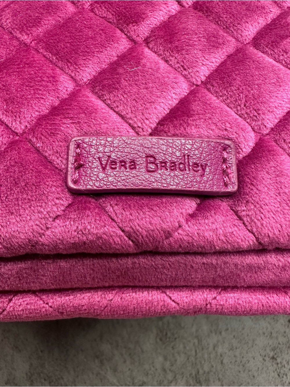Vera Bradley Pink Quilted Travel Cosmetic Organizer Bag - Picture 2 of 6
